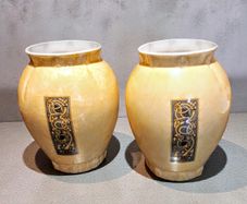 Pair of Royal Tara Irish Treasure vases