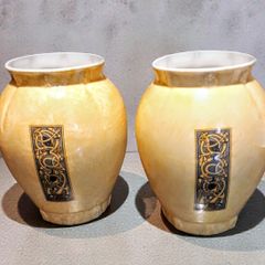 Pair of Royal Tara Irish Treasure vases