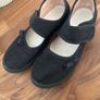 Girls black plimsoles size 12 Image 2