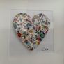 Handmade Framed Mosaic Heart Image 2