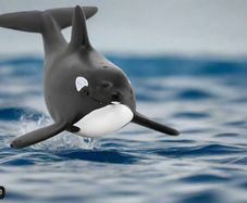 Schleich Baby Orca Animal Figure