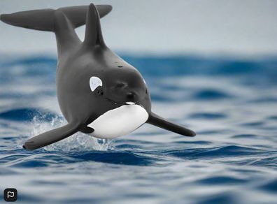 Schleich Baby Orca Animal Figure