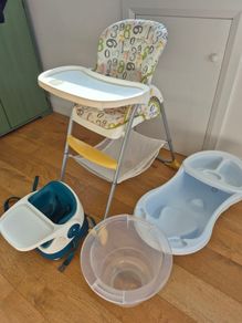Baby feeding chair and bath