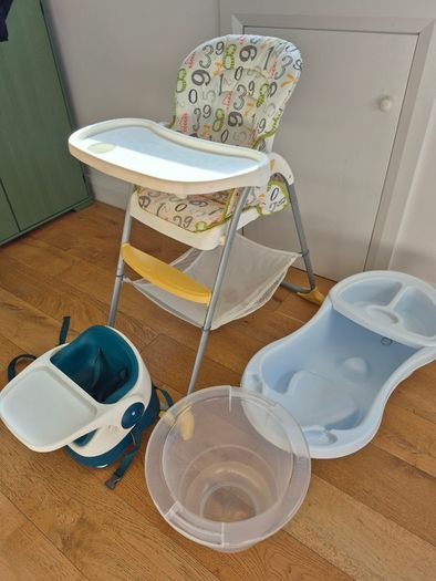 Baby feeding chair and bath