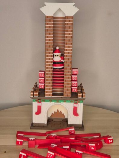 Santa Chimney Advent Calendar
