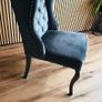 Grey wing back chairs Image 3