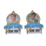 Star Trek Kirk and Spock Porcelain Trading Cards with Stands 1991 Hamilton Gifts Image 2
