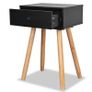 Bedside Tables 2 pcs Solid Pinewood 40x30x61 cm Black Image 5