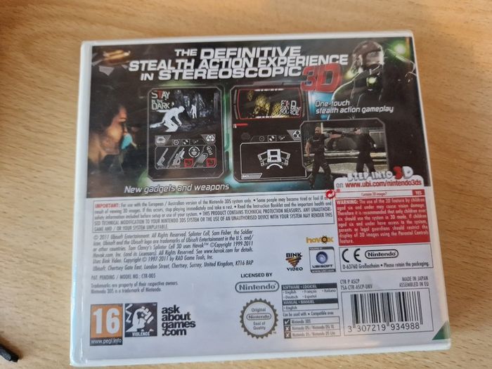 Splinter Cell 3D 3DS