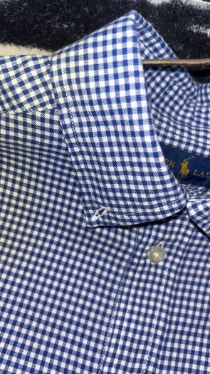 Polo Ralph Lauren Kids  Long Sleeve Striped Shirt Kids 14 16 Blue Stripe
