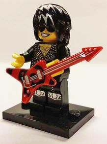 Lego Rock Star minifigure