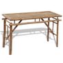 Beer Table with 2 Benches 100 cm Bamboo Image 3