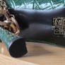 BNWT Green heels with gold ankle chains, size 6 Image 4