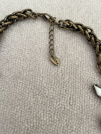 Zara large stone necklace