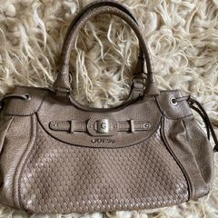 Vintage Guess leather bag with woven texture