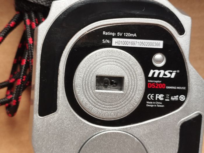 Msi Ds200 Interceptor Laser Gaming Mouse