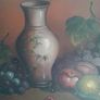 Vintage Oil painting of still life. Image 3
