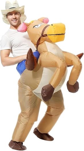 SEASONAL SALE Horse Costume Inflatable Costume Inflatable Horse Costume Fancy Dress Costume Funny Costume Funny Fancy Dress Adult Funny Fancy Dress Adult Inflatable Costume150-190CM
