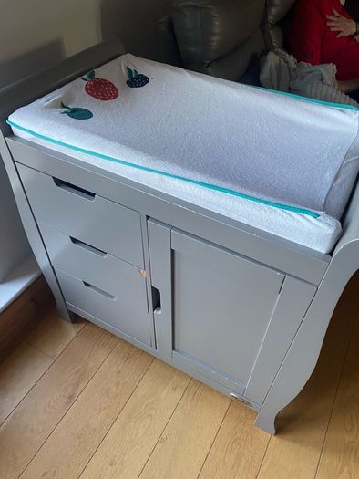 OBaby Stamford Changing Unit Warm Grey