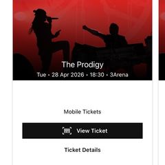 The Prodigy x2 under 16 accompanied with an adult