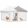 Outdoor Dog Kennel with Roof 200x200x150 cm Image 3