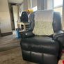 Two Leather reclining armchairs Image 9