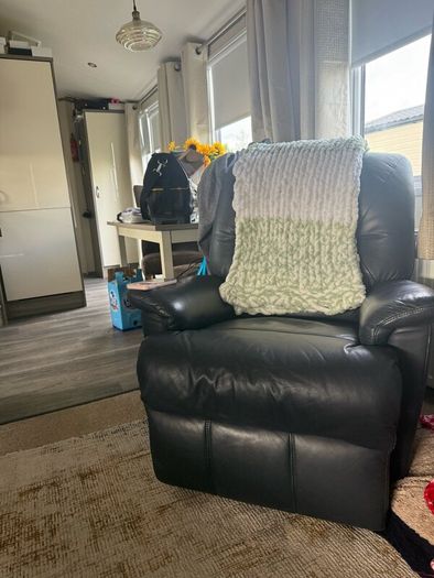 Two Leather reclining armchairs
