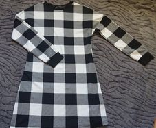 Buffalo Plaid Tee Dress  Size 8-12