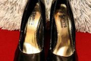 Saints Fashion Black Patent Heels Size UK 7 / EUR 40