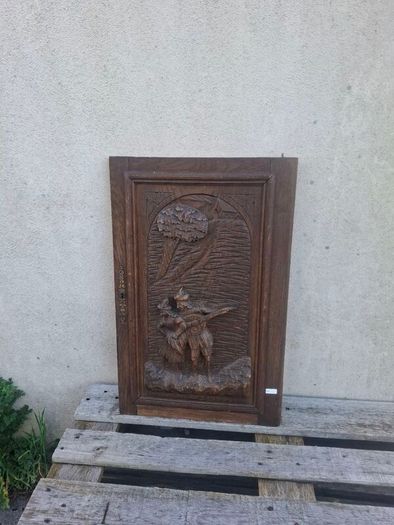wood sculpted frame  postage possible
