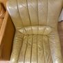 Pair of 1960's Danish Leather & Chrome Swivel Armschairs Image 3