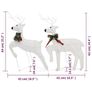 Christmas Reindeers 4 pcs White 80 LEDs Image 8