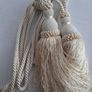 Pair cream curtain ties Image 2