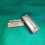 mini spirit level,pochet level brass antique old brass collectors piece Image 3