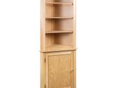 Corner Cabinet 59x36x180 cm Solid Oak Wood