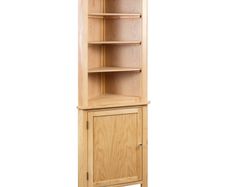 Corner Cabinet 59x36x180 cm Solid Oak Wood