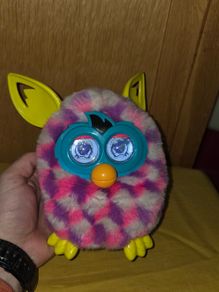 Hasbro 2012 Furby Boom Crystal Pink Purple White Cubes Edition - Fully working