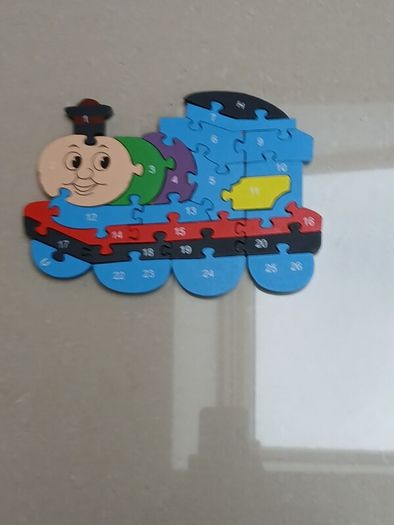 Double sided wooden puzzle