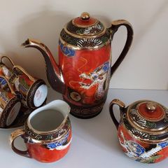 Antique Satsuma Coffee Set