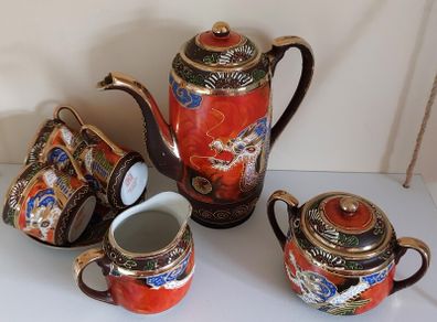 Antique Satsuma Coffee Set