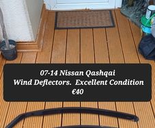 Qashqai wind deflectors