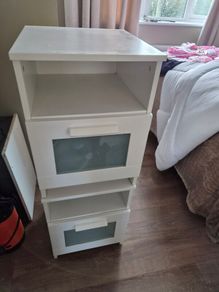 2 ikea bedside lockers in reasonable condition