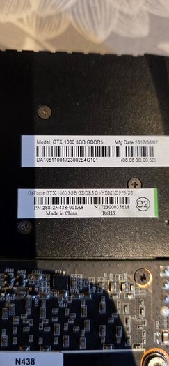 Nvidia GeForce GTX 1060 3gb