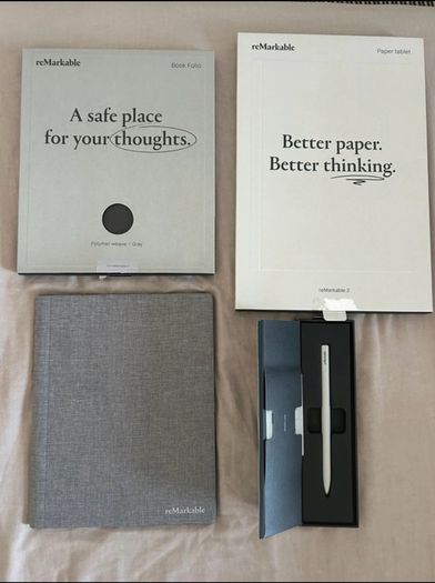 Remarkable 2 set with stylus pen and cover