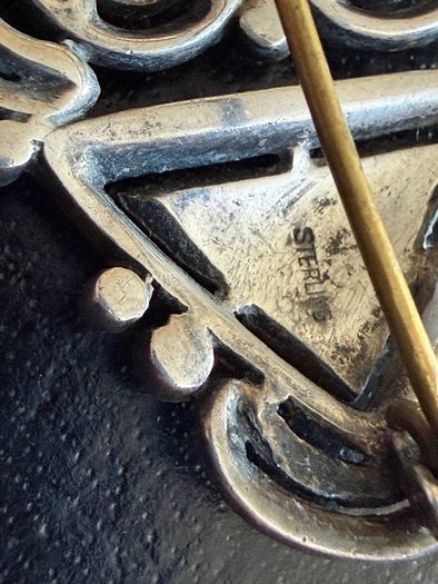 silver brooch