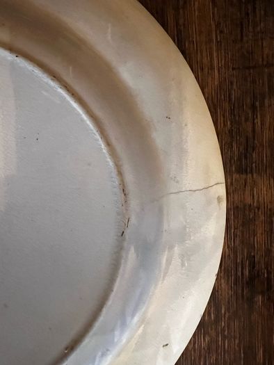 Antique Blue Tf & Sons Plate