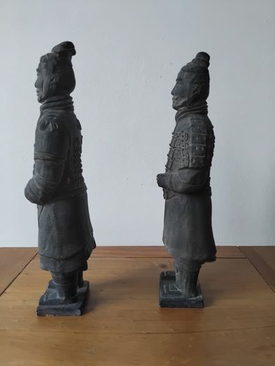 Pair of Terracotta Warrior Statues