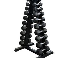 Hex Dumbbells 1kg - 10kg + Storage rack
