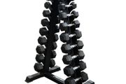 Hex Dumbbells 1kg - 10kg + Storage Rack