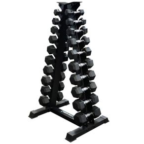 Hex Dumbbells 1kg - 10kg + Storage Rack